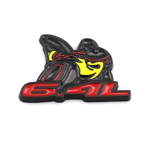 Автологотип шильдик эмблема Dodge 3D Little bee 6.4L SRT Black 392539 фото