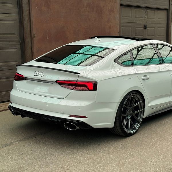 Диффузор заднего бампера на Audi A5 2016-2020 S-Line в стиле RS5 V1 427795 фото
