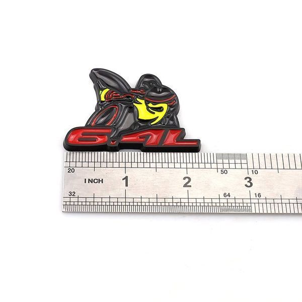 Автологотип шильдик эмблема Dodge 3D Little bee 6.4L SRT Black 392539 фото