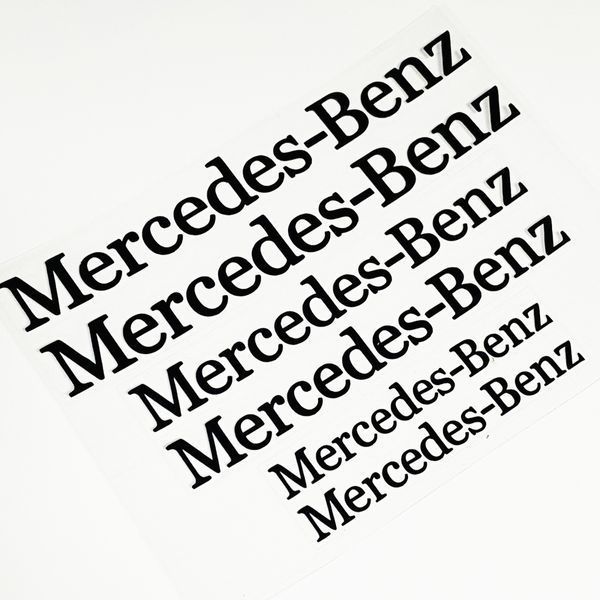 Наклейки на суппорт Mercedes черные 426116 фото