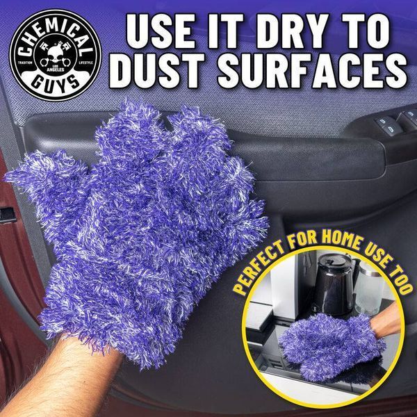 Рукавичка Chemical Guys Furry Five Finger Stranger Helpful Handy Detailing Mitt 408829 фото