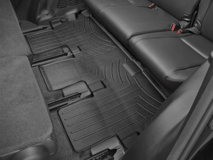 3D коврики для Toyota Highlander 2014- черные 3 ряд WeatherTech 446323 46802 фото
