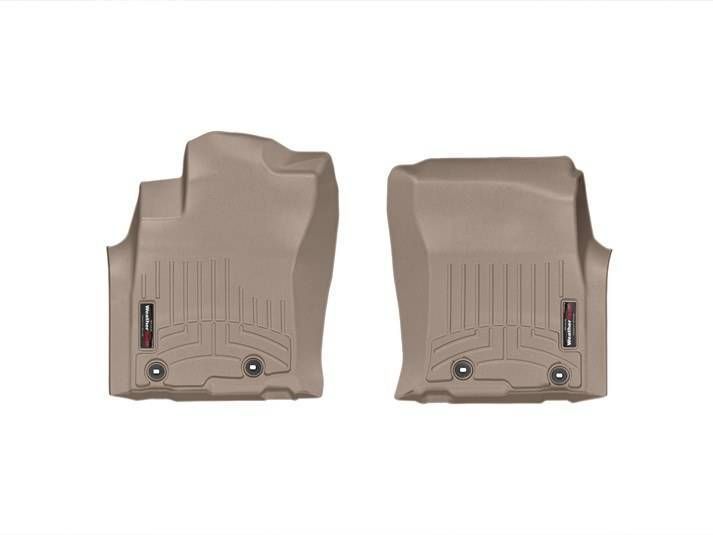 3D килимки для Toyota Land Cruiser Prado 150, Lexus GX 460 2013- бежеві передні WeatherTech 454931 46871 фото
