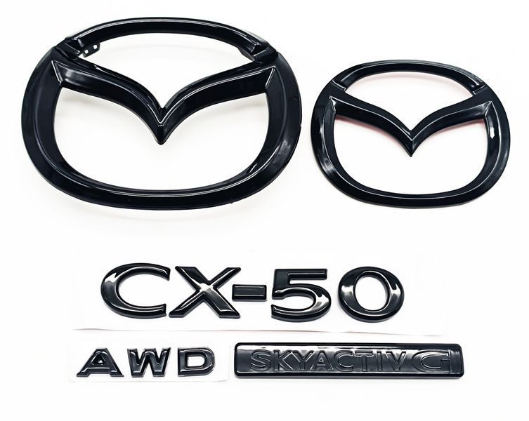 Автологотип напис емблеми Mazda CX-50 комплект чорний глянець 521919 фото