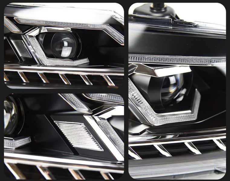Передні фари на Volkswagen Passat B7 USA 2011-2015 FULL LED замість штатних галогенових фар 430496 фото