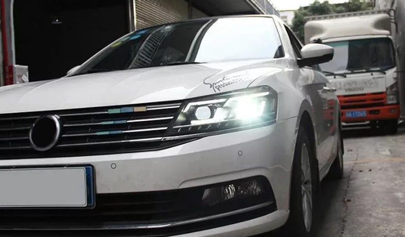 Передні фари на Volkswagen Passat B7 USA 2011-2015 FULL LED замість штатних галогенових фар 430496 фото