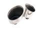 Диффузор (заднего бампера) Full Black / Chrome Pipe (в стиле RS5) S-Line на Audi A5 2016-2020 427795 фото 5