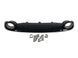 Диффузор (заднего бампера) Black Silver/Chrome Pipe (в стиле RS7) на Audi A7 2010-2014 430274 фото 1