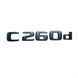 Автологотип емблема напис Mercedes C260d Black Package чорний глянець 418348 фото 1