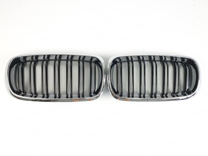Решетка радиатора на BMW X5 F15 2013-2018 M-Look Chrome Black 429097 фото