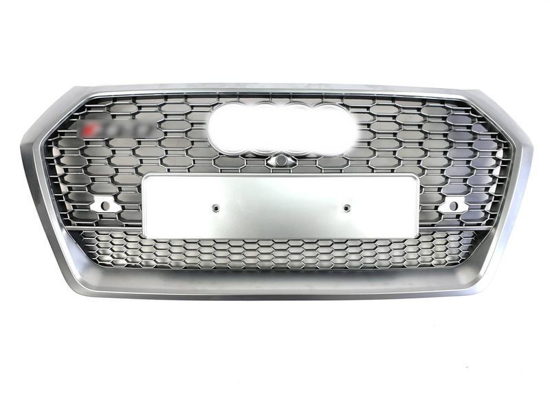 Решетка радиатора на Audi Q5 2016-2020 в стиле RSQ5 Silver 427349 фото