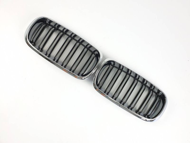 Решетка радиатора на BMW X5 F15 2013-2018 M-Look Chrome Black 429097 фото