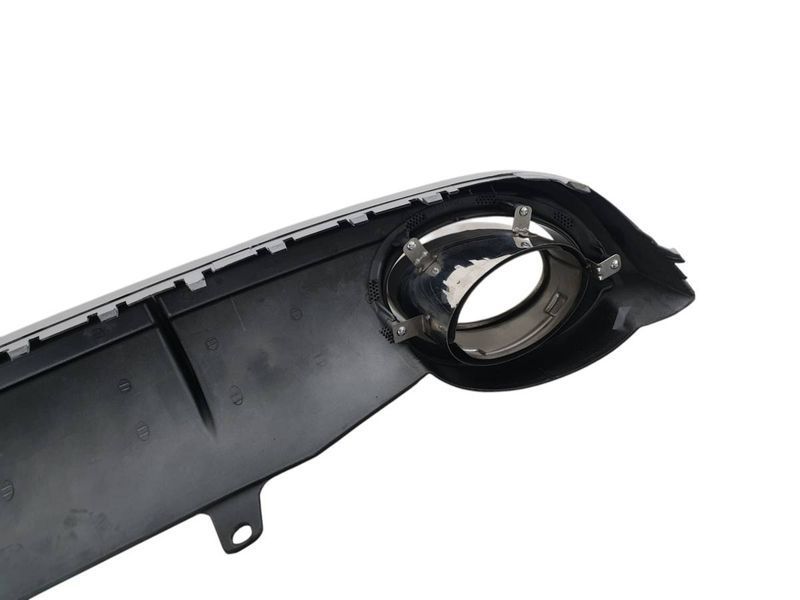 Диффузор (заднего бампера) Black Silver/Chrome Pipe (в стиле RS7) на Audi A7 2010-2014 430274 фото