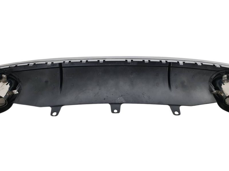 Диффузор (заднего бампера) Black Silver/Chrome Pipe (в стиле RS7) на Audi A7 2010-2014 430274 фото