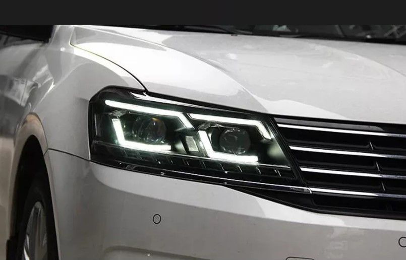 Передні фари на Volkswagen Passat B7 USA 2011-2015 FULL LED замість штатних галогенових фар 430496 фото