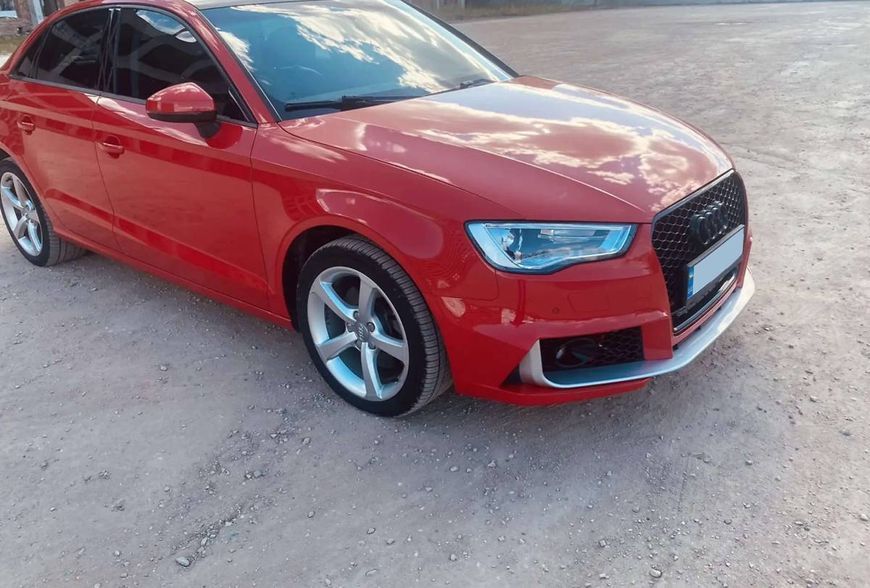 Передній бампер на Audi A3 2012-2016 стиль RS3 під туманки 428673 фото