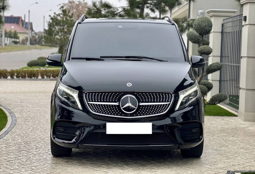 Решітка радіатора на Mercedes V-class W447 2019- Diamond Black 430754 фото