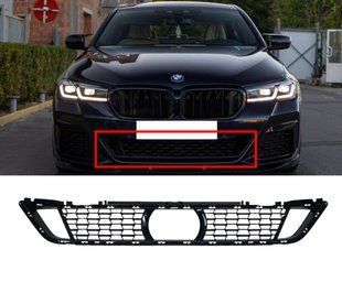 Решітки в бампер под дистроник (M-Paket) на BMW 5 Series G30/G31 2020-2023 года 431295 фото