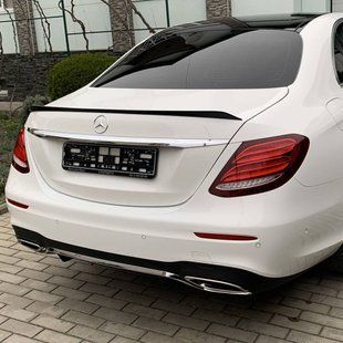 Спойлер на Mercedes E-class W213 2016- E63S Style чорний глянець 430196 фото