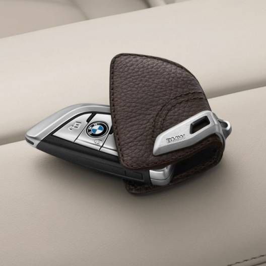 Чехол для ключей BMW Leather Key Case Mokka 82292408819 415315 фото