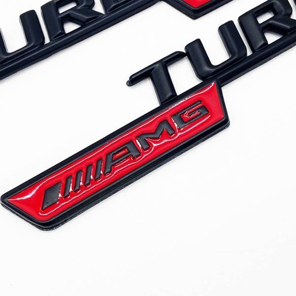 Автологотип шильдик эмблема надпись Mercedes Turbo AMG Black мат комплект 2шт 418432 фото Автологотип шильдик эмблема надпись Mercedes Turbo AMG Black мат комплект 2шт 418432 фото
