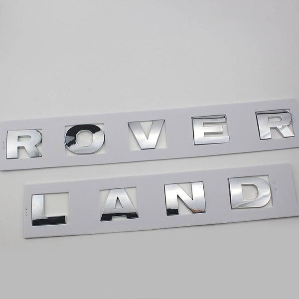 Автологотип емблема напис Land Rover хром LR038657-LR038658-CHR 206674 фото
