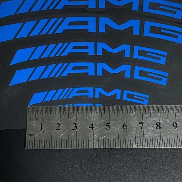 Наклейки на суппорт Mercedes AMG синие 426114 фото