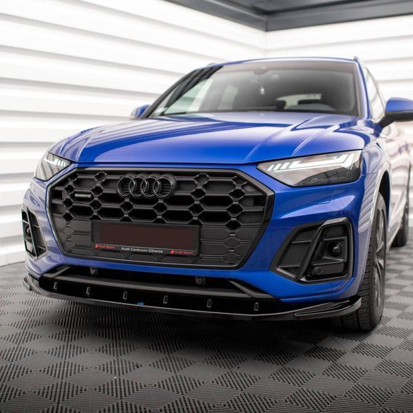 Автологотип емблема чорні кільця Audi Q5 2020- Black Edition в решітку радіатора 80A853605CT94 401654 фото