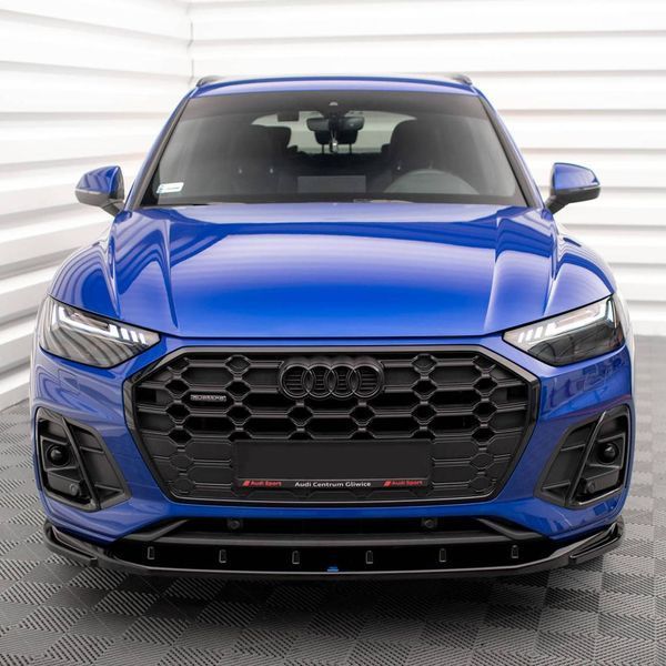 Автологотип емблема чорні кільця Audi Q5 2020- Black Edition в решітку радіатора 80A853605CT94 401654 фото