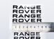 Наклейки на супорт Range Rover чорні рівні 521634 фото 2