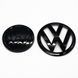 Эмблемы Volkswagen Golf 7 2012-2017 черный глянец на решётку радиатора и на крышку багажника 523071 фото 1
