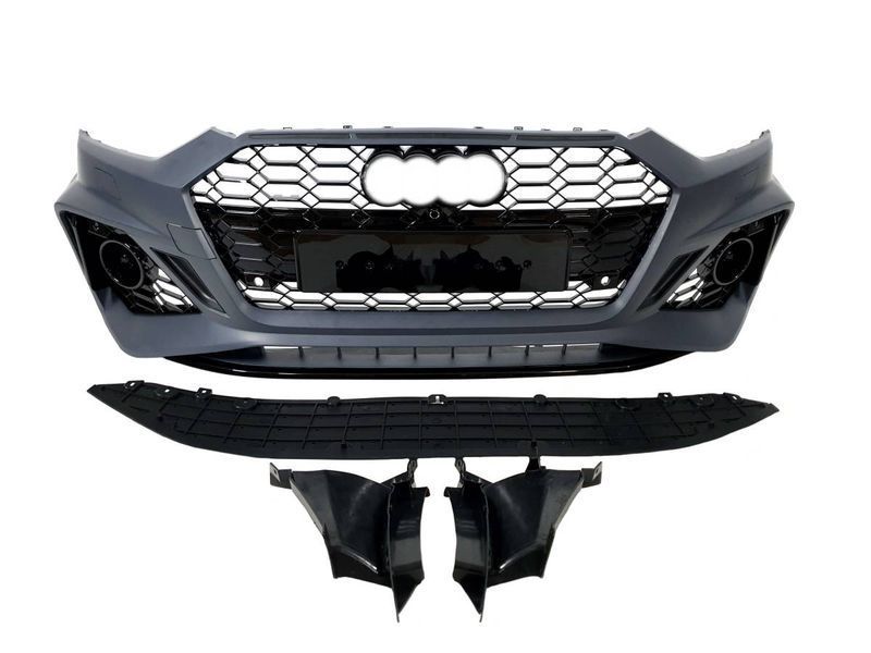 Передний бампер на Audi A5 2020- в стиле RS5 под дистроник V2 429859 фото