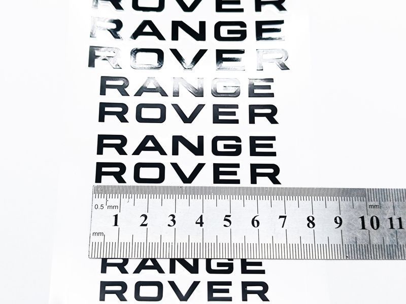 Наклейки на супорт Range Rover чорні рівні 521634 фото