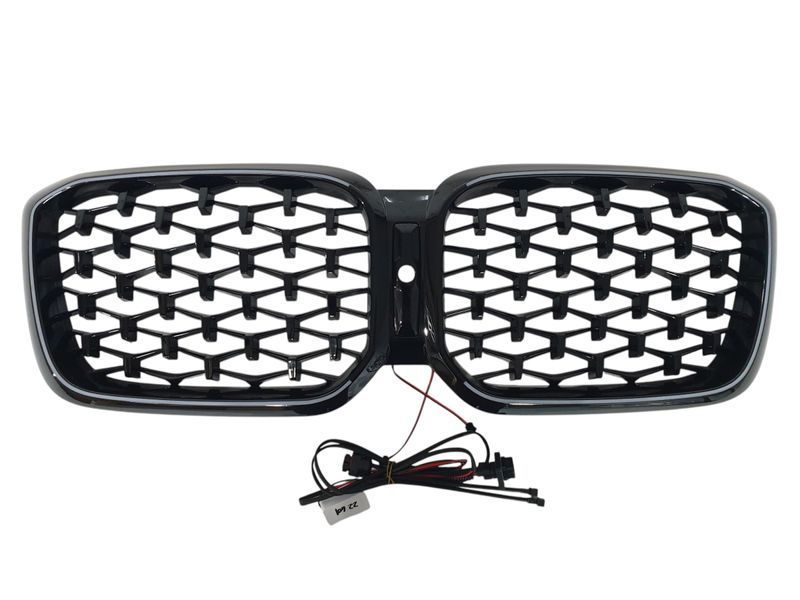 Ноздры Черный глянец LED (Iconic Glow) Diamond на BMW X3 G01 2022-2024 года 522732 фото