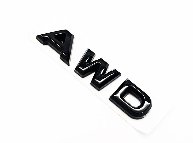 Автологотип напис Mazda AWD чорний глянець 521920 фото
