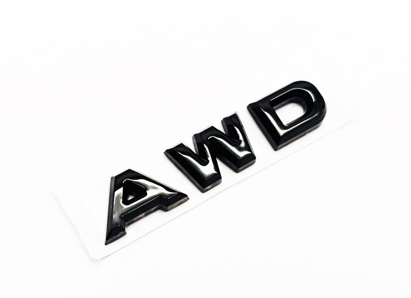 Автологотип напис Mazda AWD чорний глянець 521920 фото