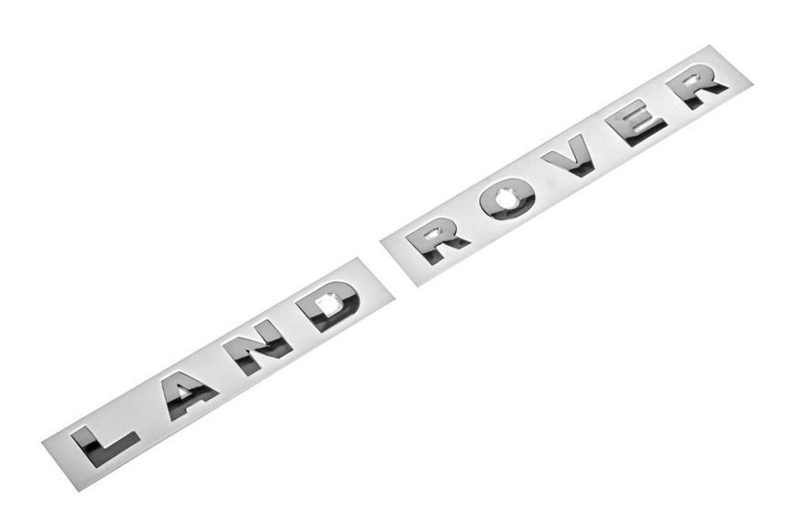 Автологотип емблема напис Land Rover хром LR038657-LR038658-CHR 206674 фото
