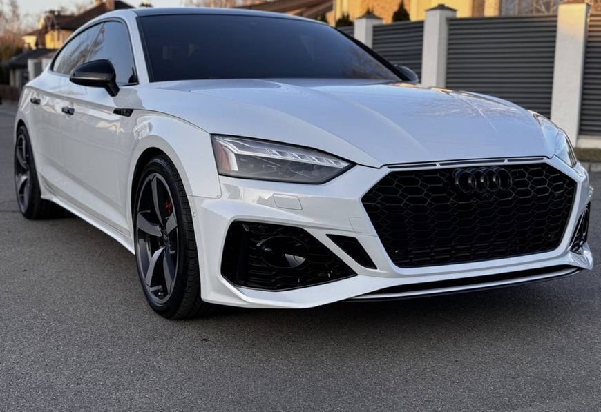 Передний бампер на Audi A5 2020- в стиле RS5 под дистроник V2 429859 фото