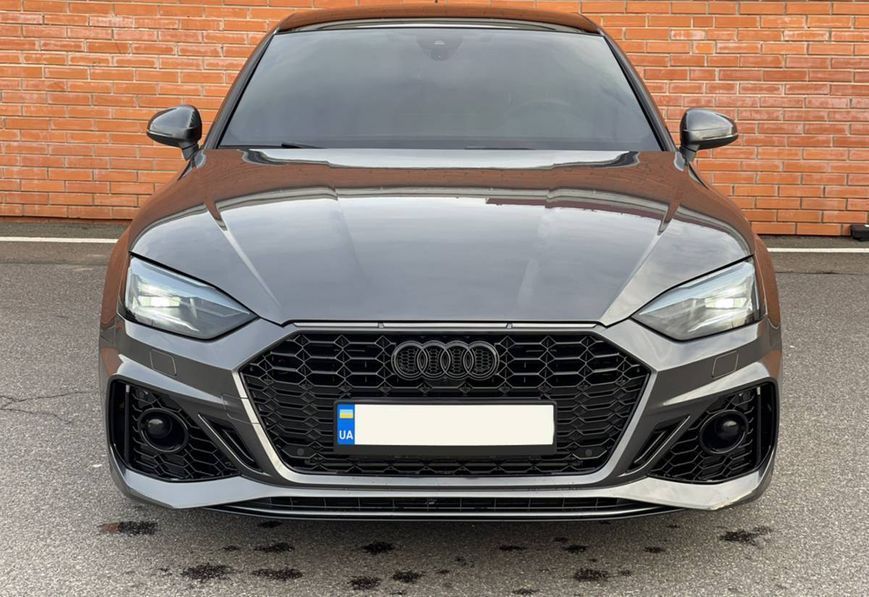 Передний бампер на Audi A5 2020- в стиле RS5 под дистроник V2 429859 фото