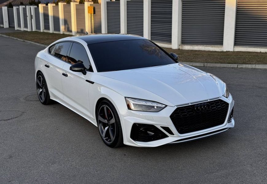 Передний бампер на Audi A5 2020- в стиле RS5 под дистроник V2 429859 фото