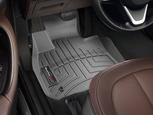 3D килимки для BMW X1 F48, X2 F39 2015- чорні передні WeatherTech 448811 98130 фото