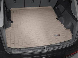Коврик в багажник для Audi Q7 2015- 7 мест бежевые WeatherTech 41853 45878 фото