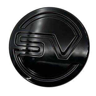 Автологотип емблема напис Land Range Rover SV чорний глянець 431392 фото