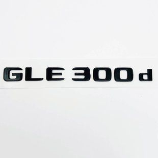 Автологотип емблема напис Mercedes GLE300d Black чорний глянець 426150 фото