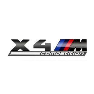 Автологотип емблема напис BMW X4M Competition Black Shadow Edition 51148077611 чорний глянець 401642 фото