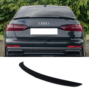 Спойлер на Audi A6 C8 2018- V1 чорний глянець 431456 фото