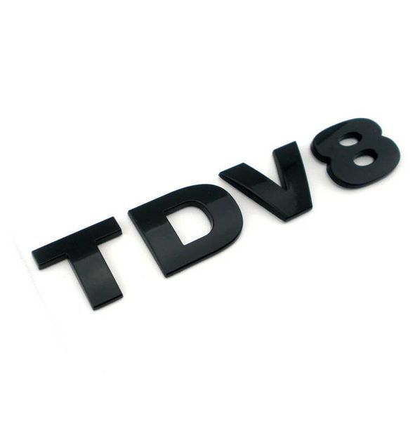 Автологотип емблема напис Land Rover TDV8 чорний глянець 423275 фото