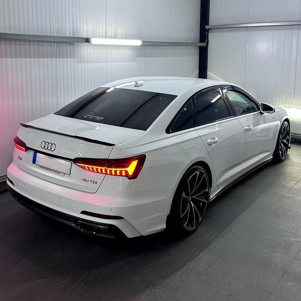 Спойлер на Audi A6 C8 2018- V1 чорний глянець 431456 фото