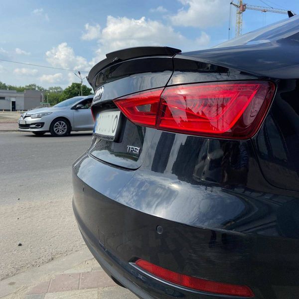 Спойлер на машину Audi A3 2012- Sedan черный глянец 355153 фото