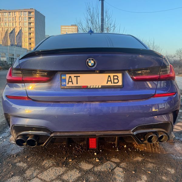 Спойлер на BMW 3 G20 2018- MP чорний глянець 355159 фото